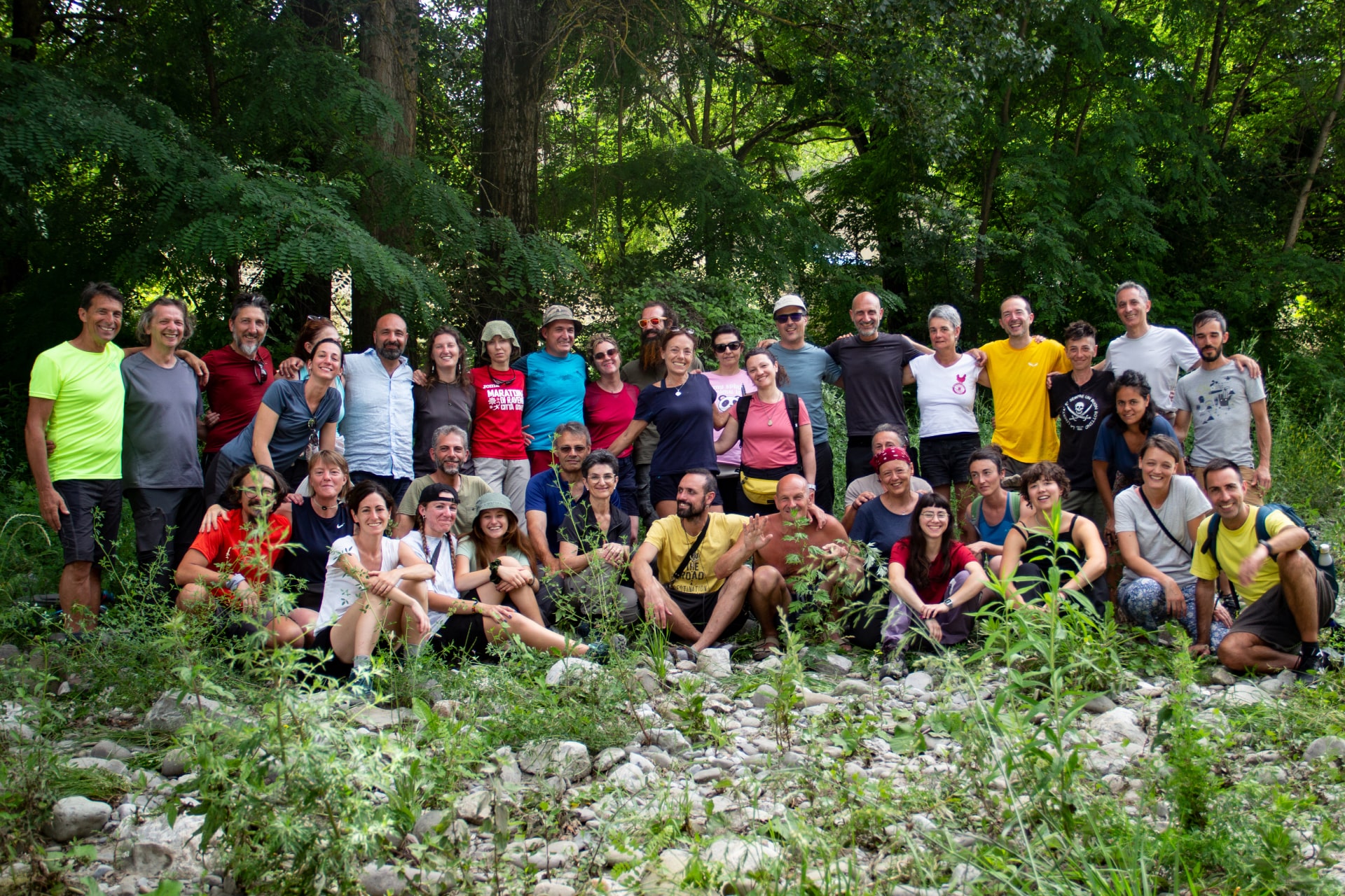 Passi di Quiete - Seconda Edizione - Foto di gruppo a Riola - Foto Maya De Bernardi
